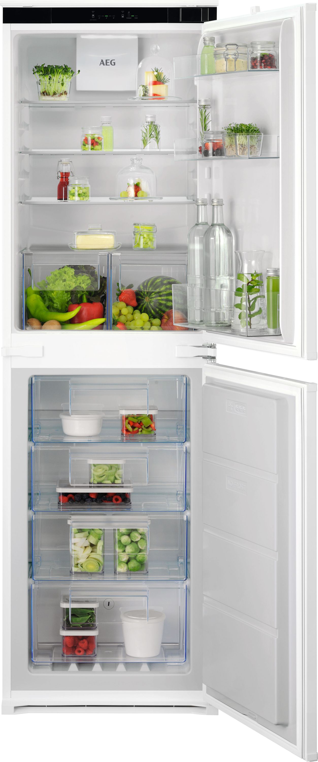 AEG - OSC7T185ES - Integrated Fridge Freezer - 177cm - 50/50 - Frost Free - White