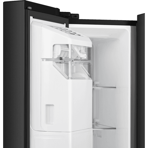 Hisense American Fridge Freezer - Black / Stainless Steel - Ice maker