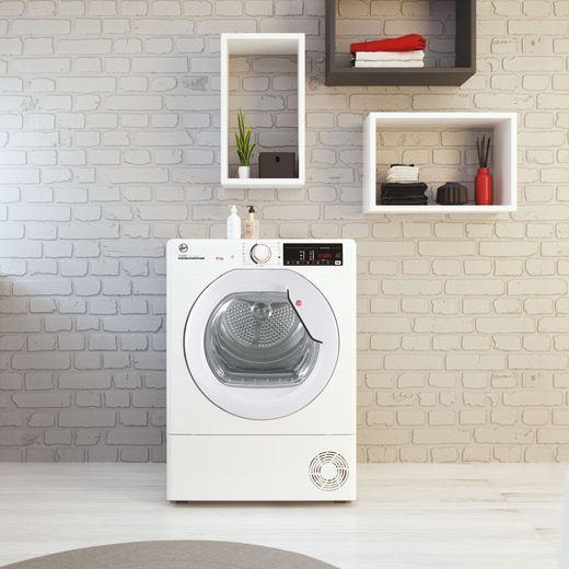 Hoover 10Kg Condenser Tumble Dryer - White - Tumble dryer in room