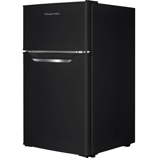 Russell Hobbs RH85UCFF482E1B Under-Counter Fridge Freezer in Black - Left perspective shot