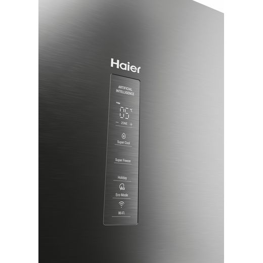 Haier 60/40 Frost Free Fridge Freezer - Platinum  - Control panel shot 