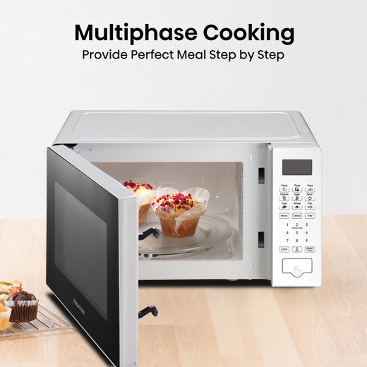 Hisense H20MOWS4UK 20 Litre Microwave - White - Annotation - Multiphase cooking