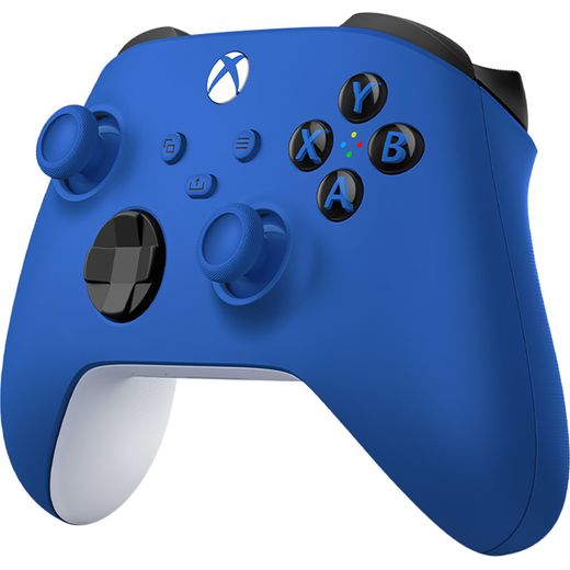 Xbox V2 Wireless Gaming Controller For Android, PC, Xbox and iOS - Shock Blue - Left perspective