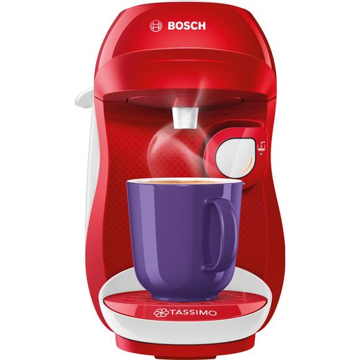 Tassimo by Bosch Happy TAS1006GB Pod Coffee Machine - Red / White