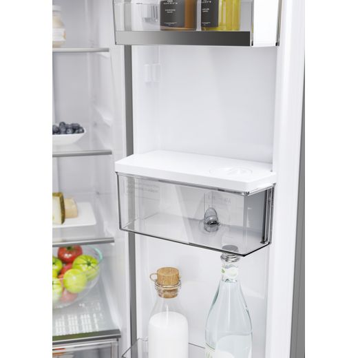 Haier American Fridge Freezer - Platinum Inox - Door compartment