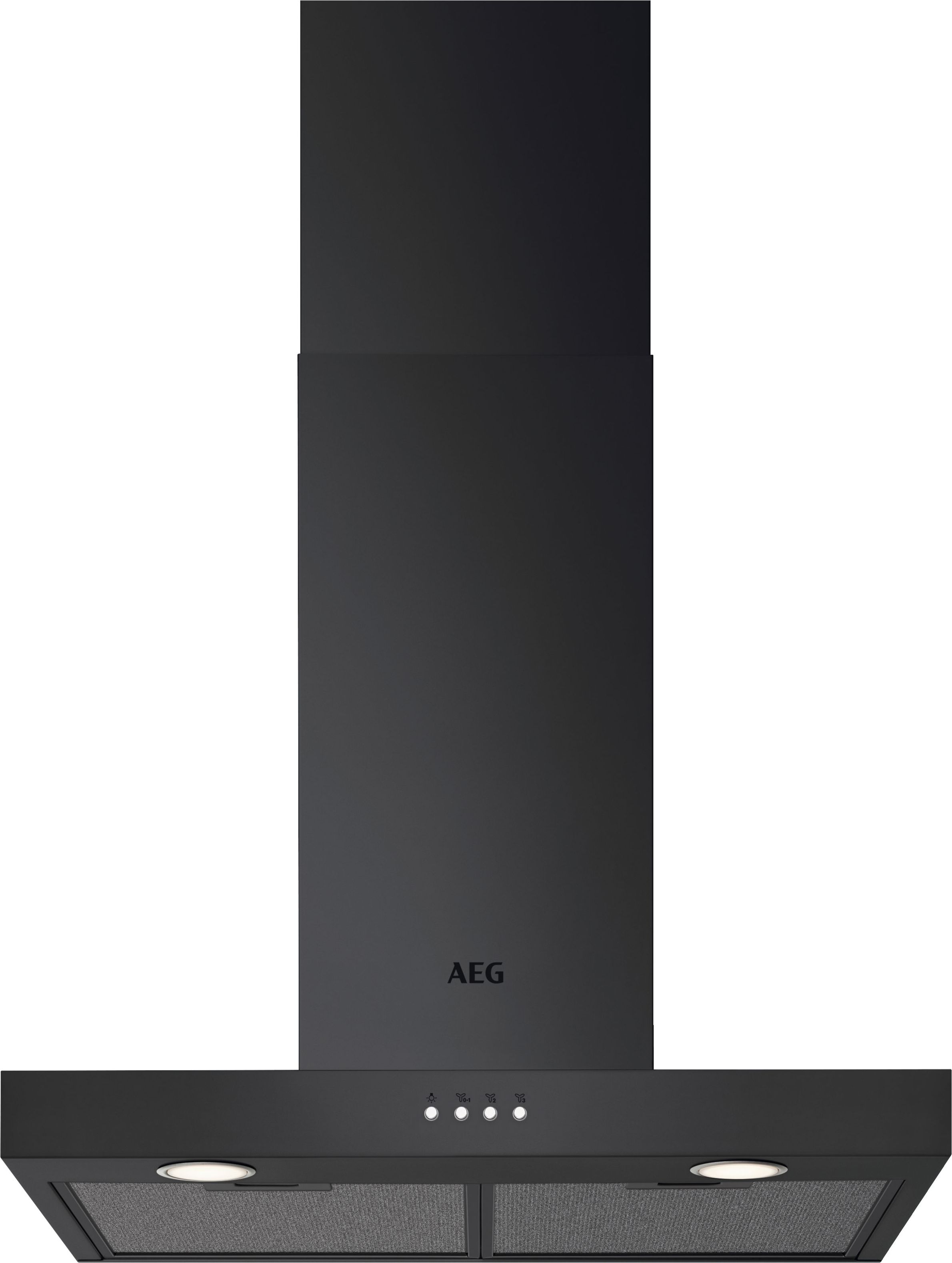 Image of AEG 6000 ExtractionTech DBX3651R 60cm Chimney Cooker Hood - Black, Black
