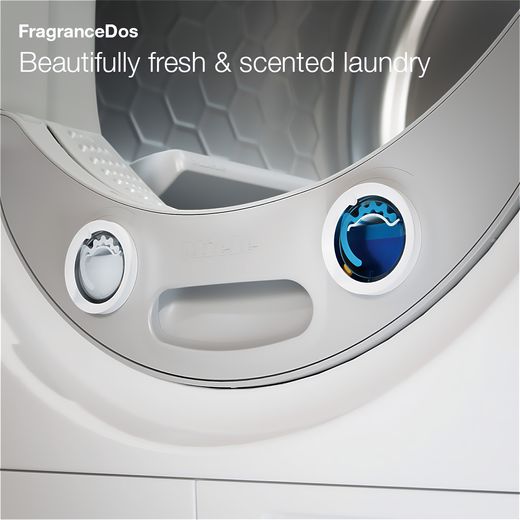 Miele TSL783WP Wifi Connected 9Kg Heat Pump Tumble Dryer - White - Annotation - Fragrance dos shot