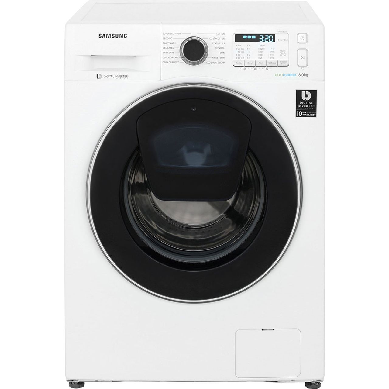 Samsung AddWash™ ecobubble™ WW80K5413UW 8Kg Washing Machine with 1400 rpm Review