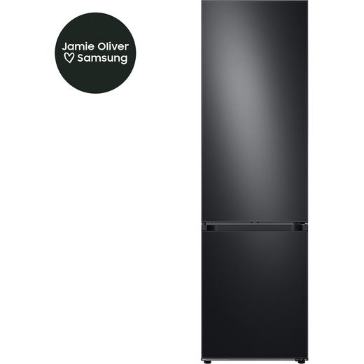 Samsung Bespoke RB38C7B6BB1 Wifi Connected 203cm 70/30 No Frost Fridge Freezer - Black - Annotation - Jamie Oliver