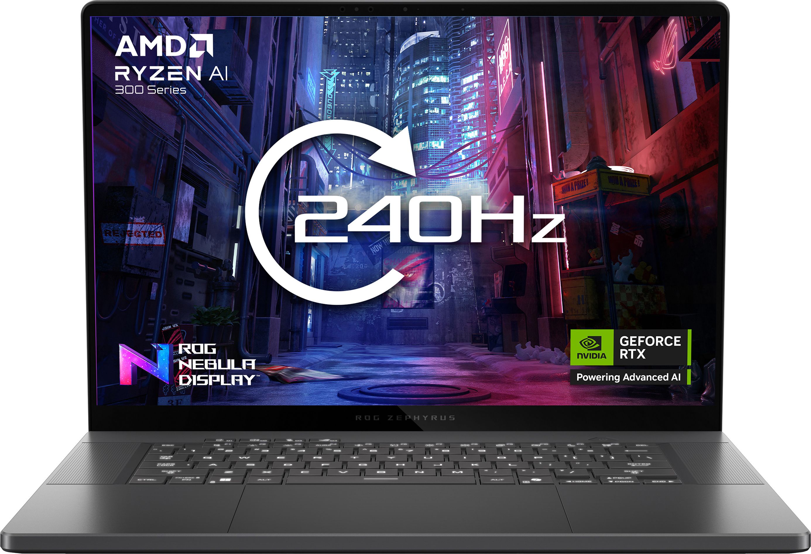 Asus ROG Zephyrus G16 Gaming Laptop - AMD Ryzen AI 7 - NVIDIA GeForce RTX 5050 - 1TB SSD - 16" WQXGA OLED - Grey