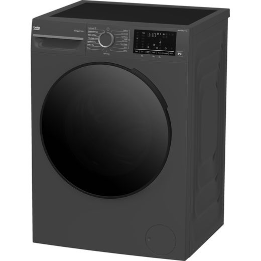 Beko bPRO 500 BM5D511745UA 11Kg / 7Kg Washer Dryer with 1400 rpm - Anthracite - left perpsective shot