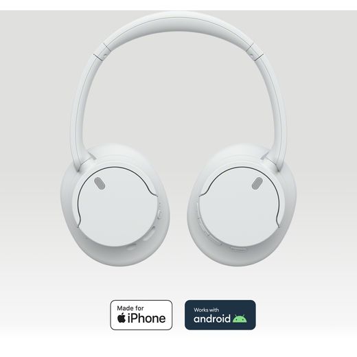 Sony WH-CH720N Wireless Noise Cancelling Over-ear Headphones - White - Annotation - work with shot