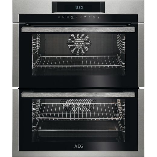 AEG DUE731110M Built Under Electric Double Oven - Stainless Steel