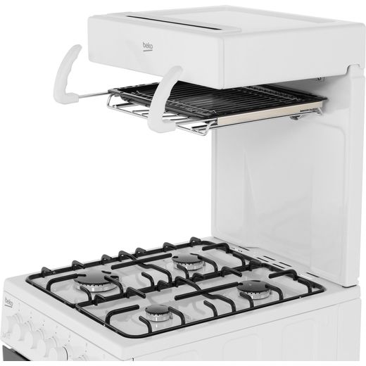Beko KA52NEW 50cm Gas Cooker with Full Width Gas Grill - White