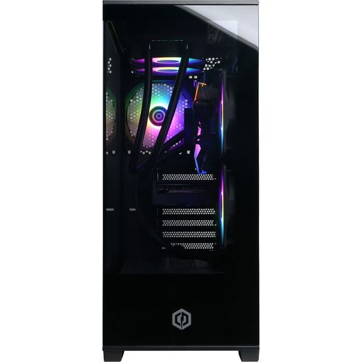 CyberPowerPC AO22230 Gaming PC - NVIDIA® GeForce RTX™ 5060 Ti, AMD Ryzen™ 5, 1TB SSD - Black - front shot