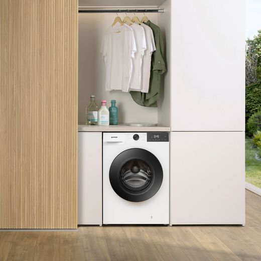 Gorenje G200 Series WG2P114A22/UK 11kg Washing Machine with 1400 rpm - White - Washing machine in room