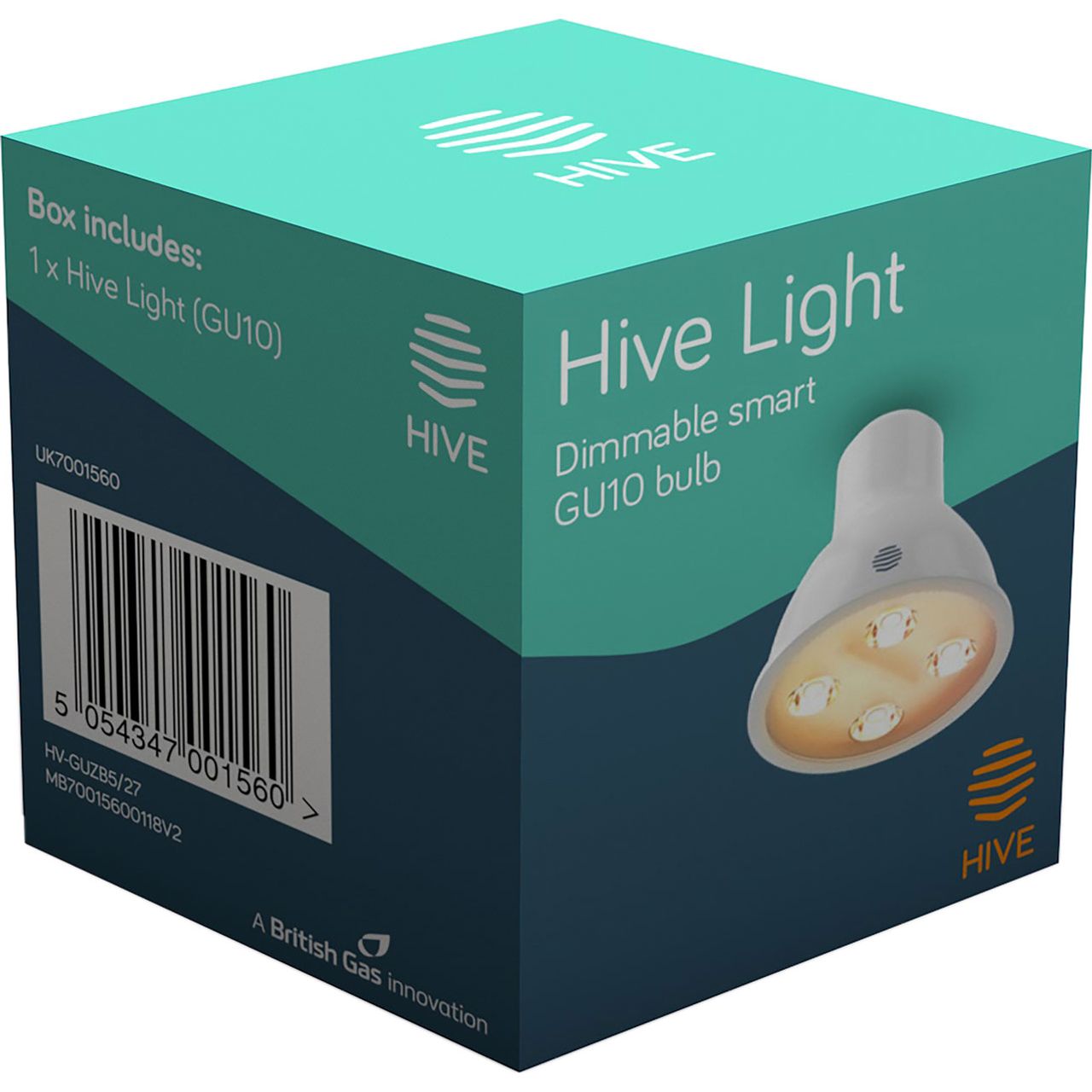 Hive Light Cool to Warm White Smart Bulb GU10 5.4 W-6 Pack 