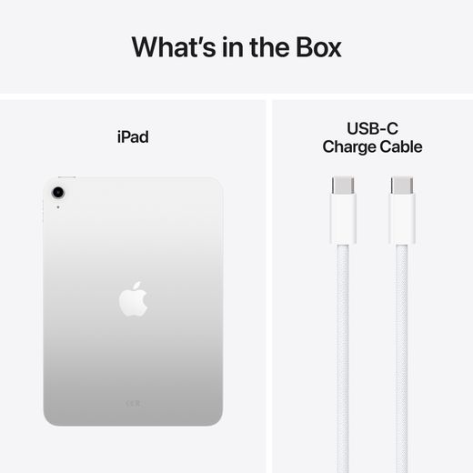 Apple MD3Y4KN/A Tablet Silver - Annotation - Whats in the box shot