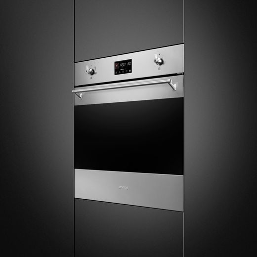 Smeg Classic Electric Single Oven - Stainless Steel - Oven in modern kitchen