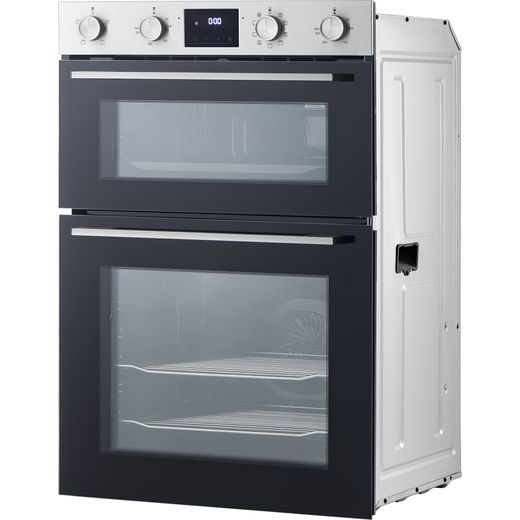Midea MBOD70M30D0-SS Built In Electric Double Oven - Stainless Steel  - left perspective shot