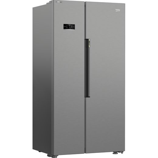 Beko HarvestFresh™ American Fridge Freezer - Stainless Steel Effect - Right perspective