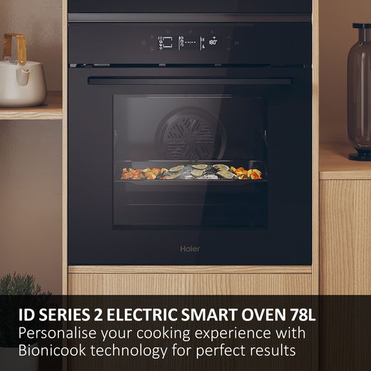 Haier ID Series 2 Built In Electric Single Oven - Black - Annotation - Smart oven shot