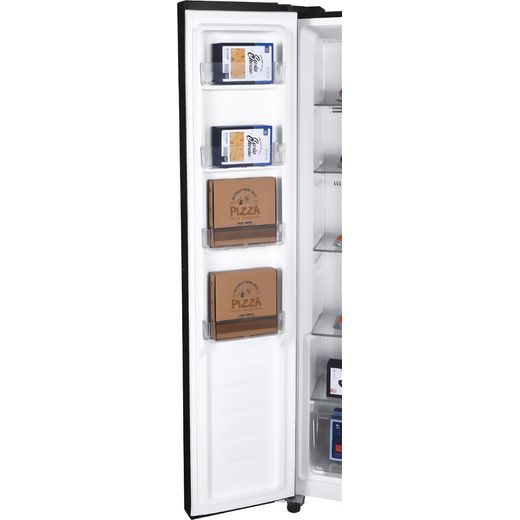 Candy American Fridge Freezer - Black - Close up door shot