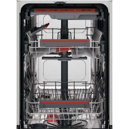 AEG GlassCare Integrated Standard Dishwasher - White - close up shot
