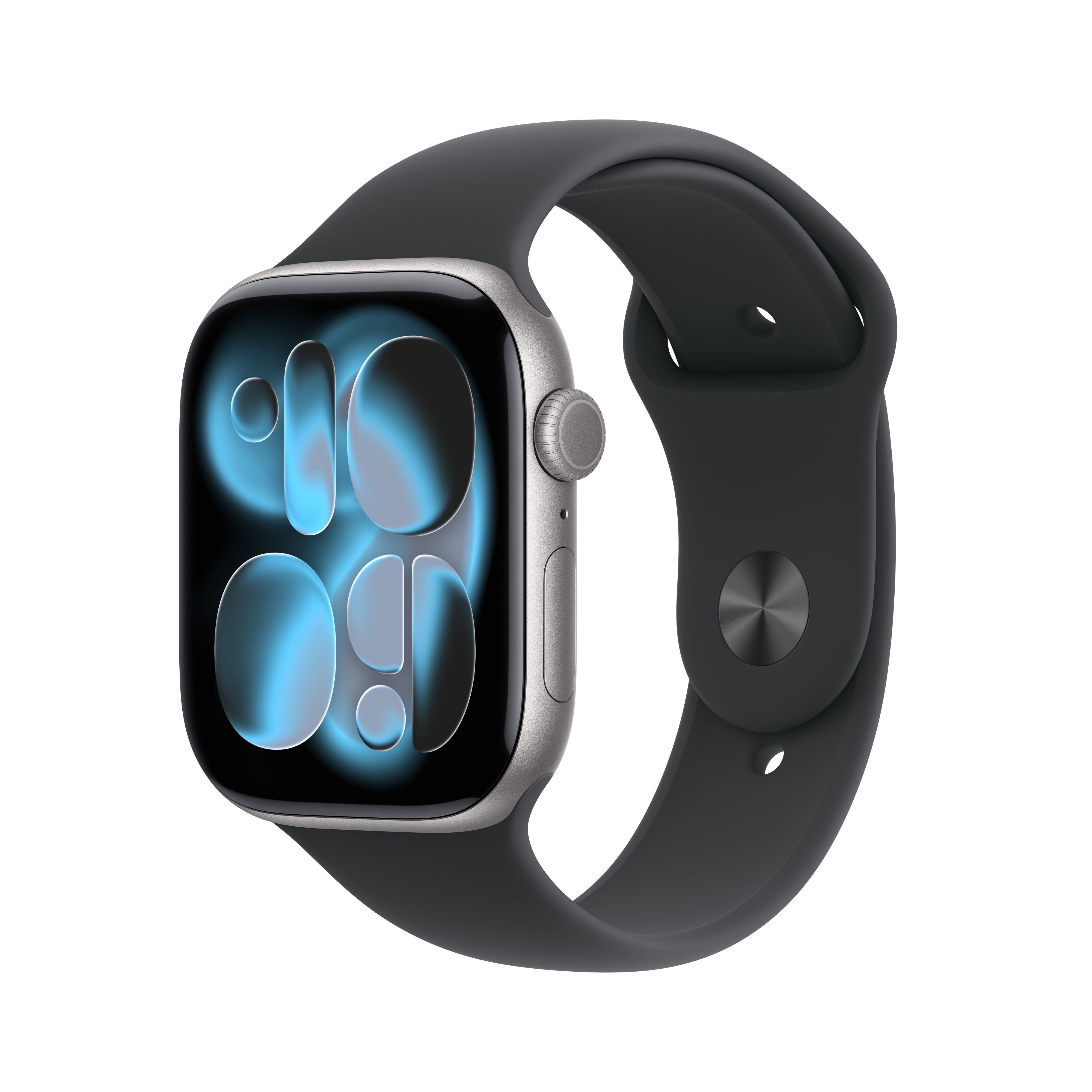 Apple Watch Series 11 - 46mm - GPS + Cellular - Aluminium Case - Black Sport Band - Black