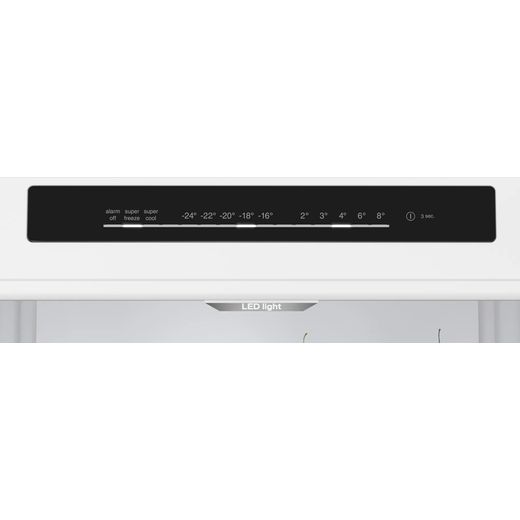 Bosch Fridge Freezer - Stainless Steel Effect - Control panel