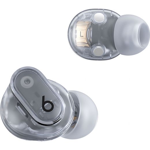 Beats Studio Buds + True Wireless Noise Cancelling In-Ear Headphones - Transparent - Side shot