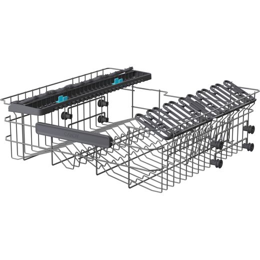 Candy RapidÓ Fully Integrated Standard Dishwasher - Silver - Left basket perspective shot 
