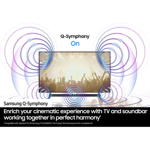 Samsung HW-S700D Bluetooth 3.1 Soundbar - Titan Black - Annotation - Samsung Q-Symphony