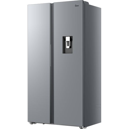 Hoover H-FRIDGE 500 MAXI American Fridge Freezer - Silver  - Left perspective shot