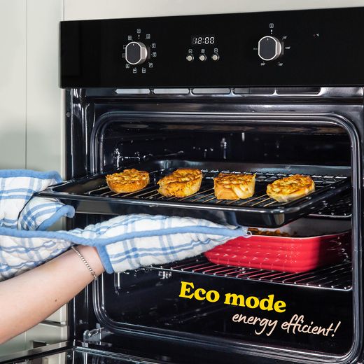 Russell Hobbs RHEO7005B/02 Built In Electric Single Oven - Black - Annotation - Eco mode