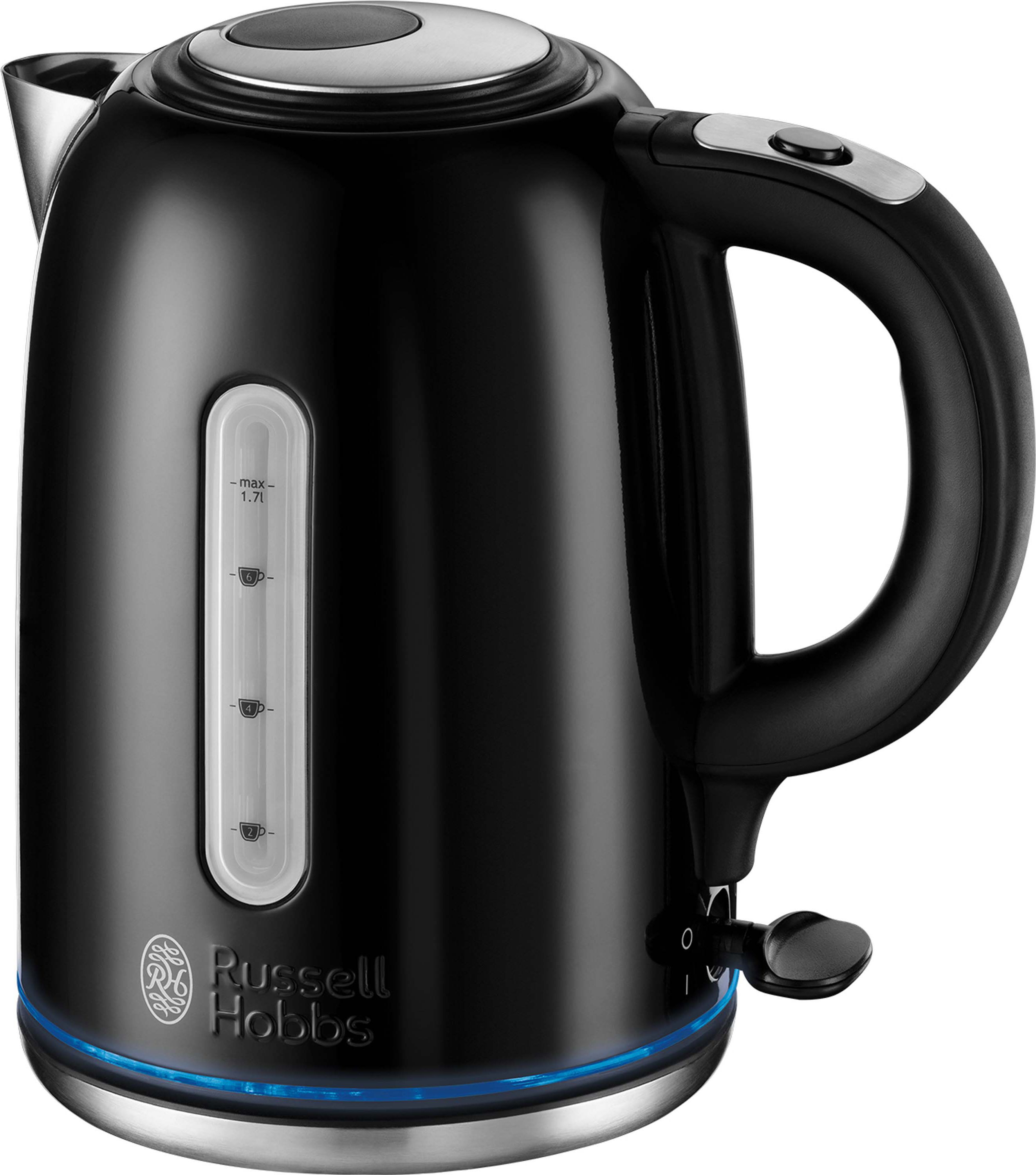 Russell Hobbs Black Kettle 1.7L Quiet Boil