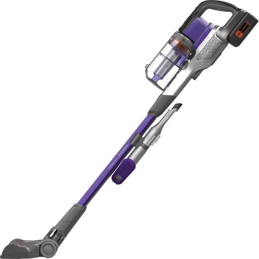 Black + Decker 36v Extension Pet Stick BHFEV362DP-GB Cordless Vacuum Cleaner with up to 78 Minutes Run Time