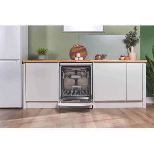 Bosch Series 6 Standard Dishwasher - White - Door open