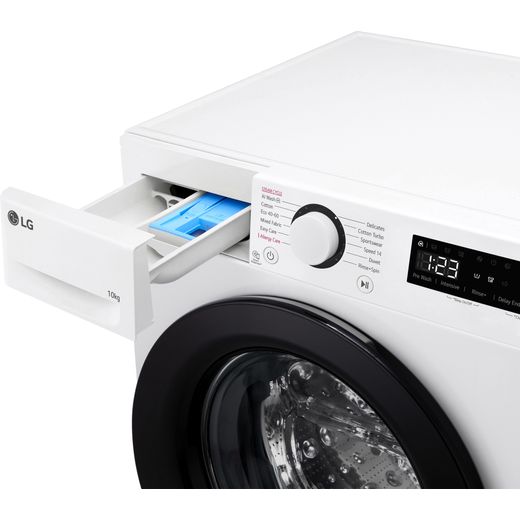 LG F4Y510WBLN1 Washing Machine White - Detergent tray shot