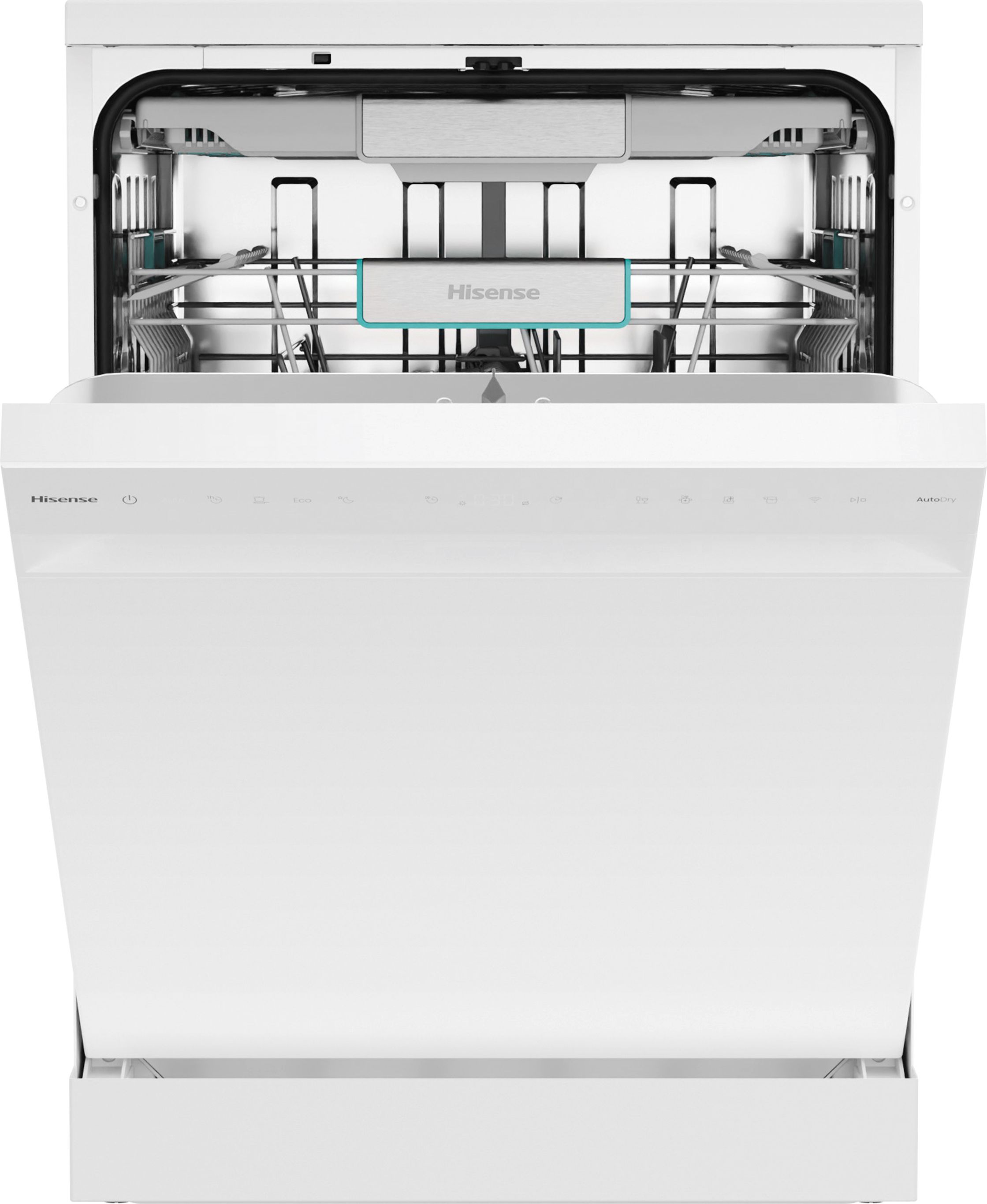 Hisense Freestanding Dishwasher - 16 Place Settings - White - WiFi Enabled