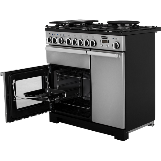 Rangemaster Professional Deluxe 90cm Dual Fuel Range Cooker - Stainless Steel