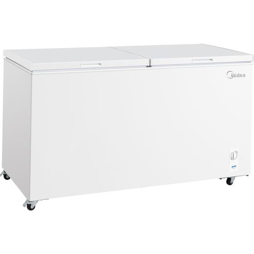 Midea MDRC698FEE01 Chest Freezer - White - Right perpsective shot