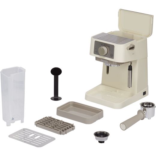 De'Longhi Stilosa Traditional Pump Espresso Coffee Machine - Cream