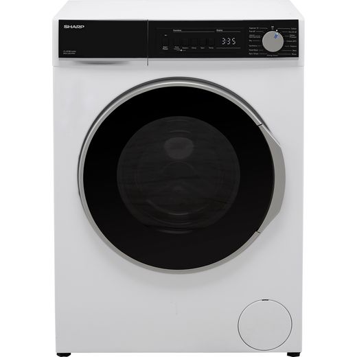 Sharp ES-NFB814AWC-EN 8Kg Washing Machine with 1400 rpm - White - C Rated