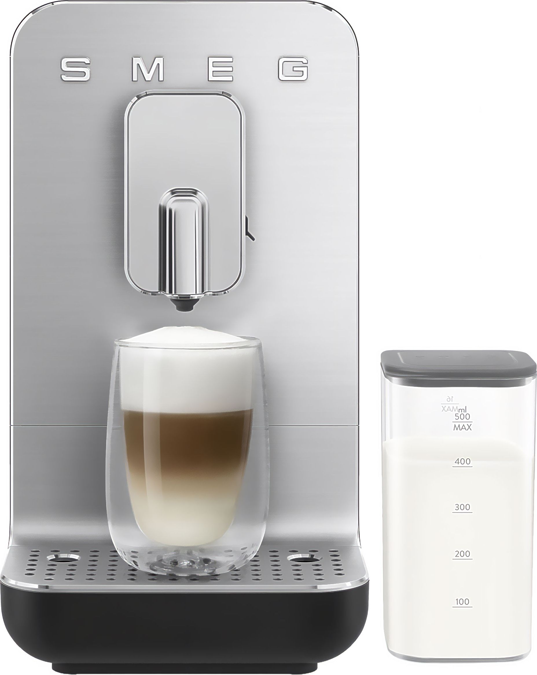 Image of Smeg 50's Style BCC13BLMUK Bean to Cup Coffee Machine - Matte Black, Black