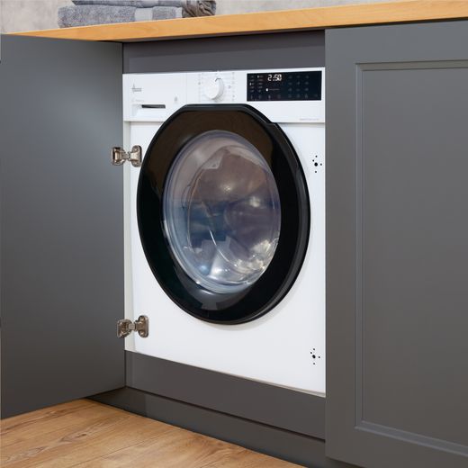 Hoover H-WASH&DRY 400 Pro BH4S696M6DB9-80 Wifi Connected Integrated 9Kg / 6Kg Washer Dryer with 1600 rpm - White / Black - Tumble dryer in room