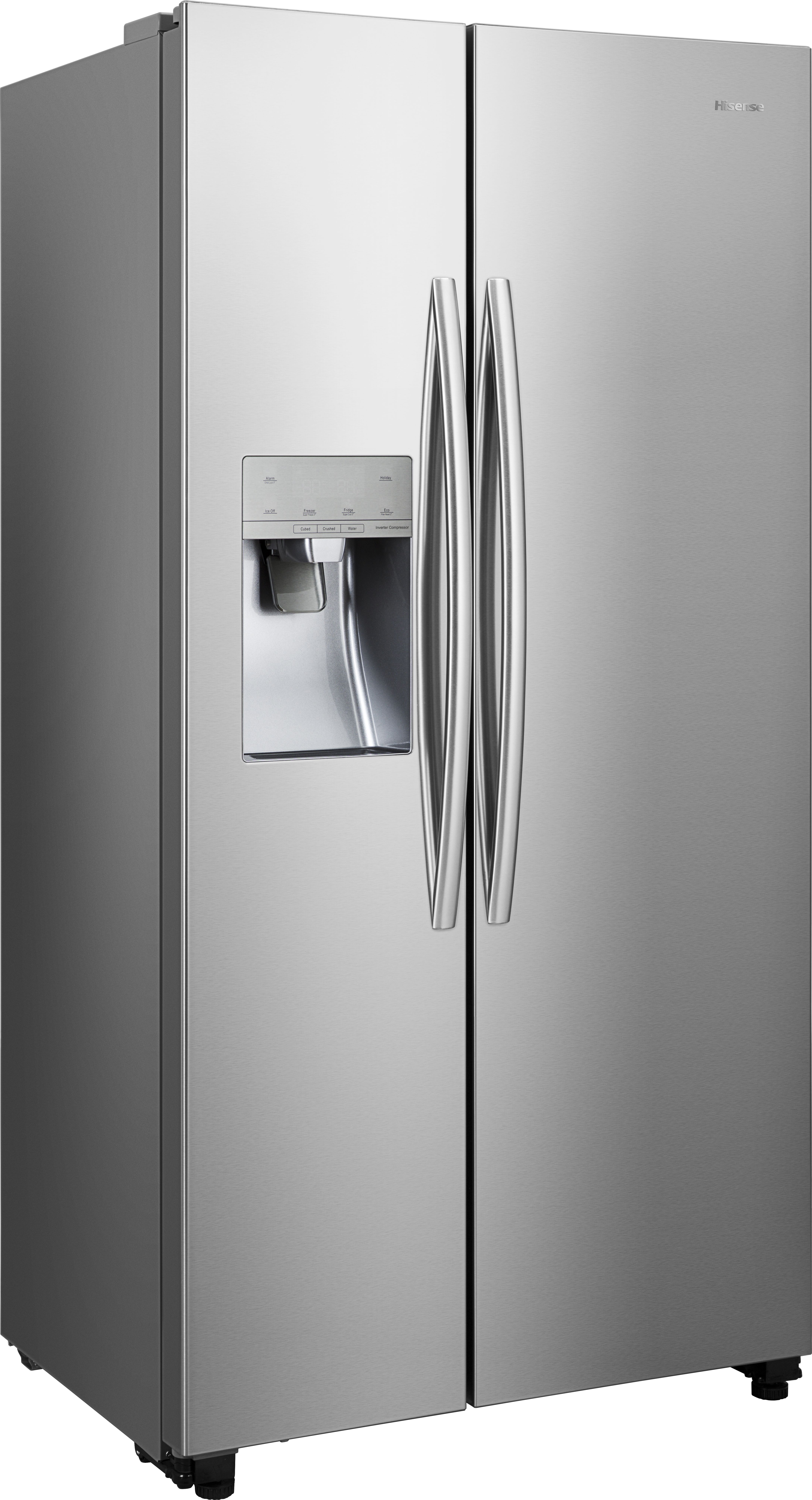 Hisense RS694N4ICE Total No Frost American Fridge Freezer - Stainless Steel - E Rated, Stainless Steel