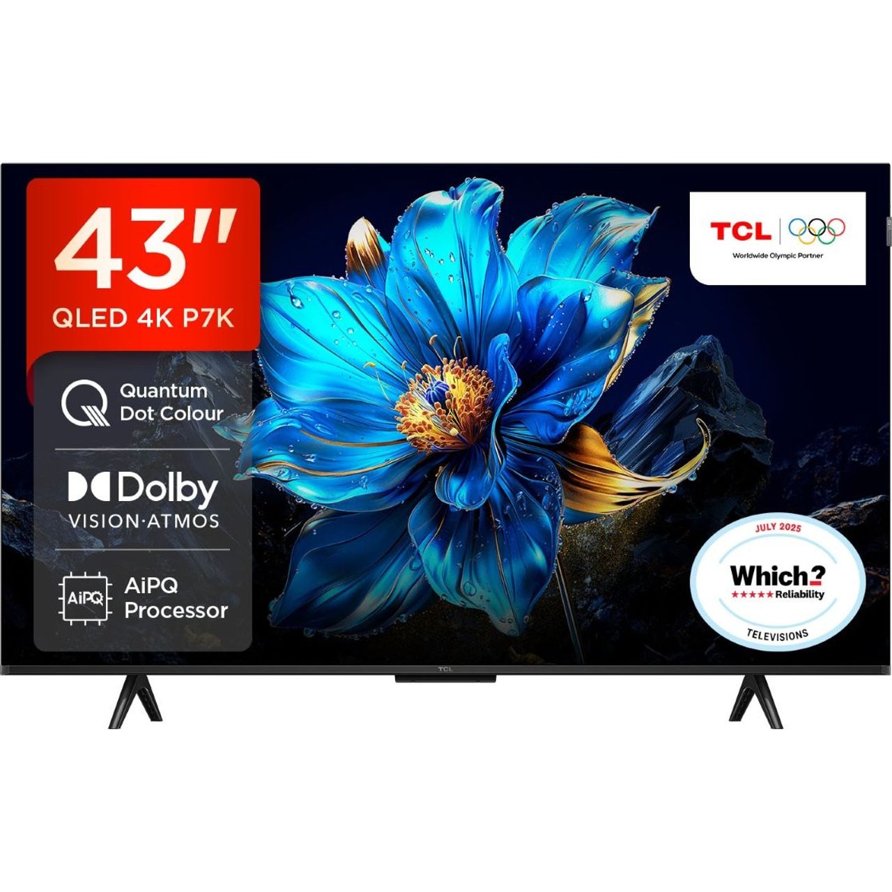 TCL 43” 4K QLED smart TV | 43P7K-UK | ao.com