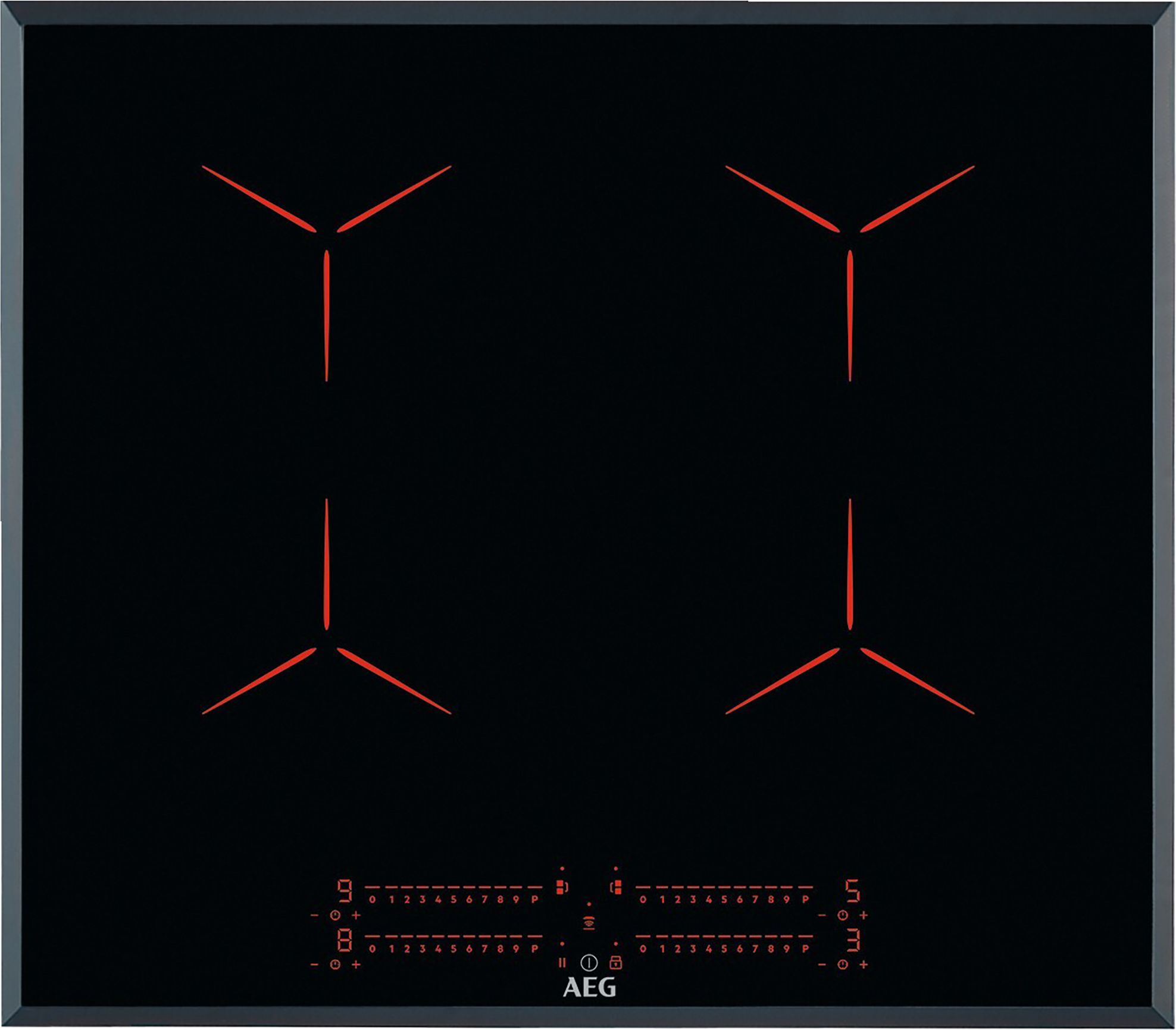 Image of AEG IPE64551FB 59cm Induction Hob - Black, Black