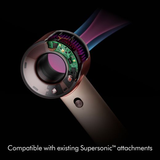Dyson Supersonic Travel™ Hair Dryer - Ceramic Pink / Rose Gold - Annotation -  compatible with shot